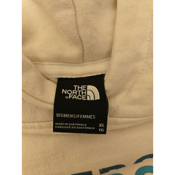 The North Face Women's Logo Play Hoodie Cropped White Never Stop Exploring XL - Picture 6 of 8